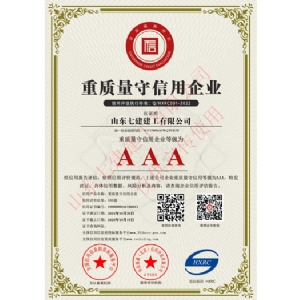 重质量守信用企业